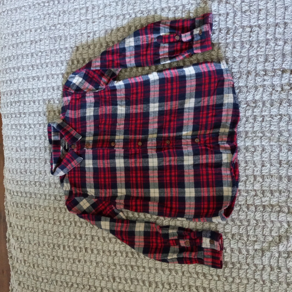 Boys supersoft lightweight flannel button up size 10